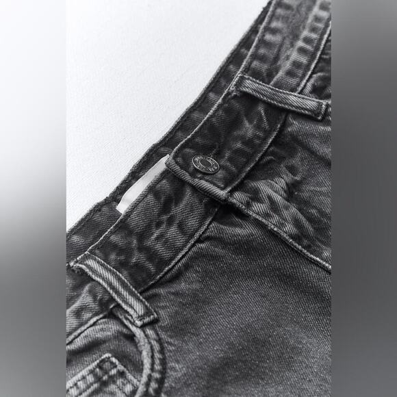 Zara DENIM CARGO SKIRT TRF Size Extra Large XL - Picture 8 of 13